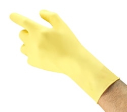 Ansell AlphaTec™ 87-089 Yellow Lightweight Latex Gloves